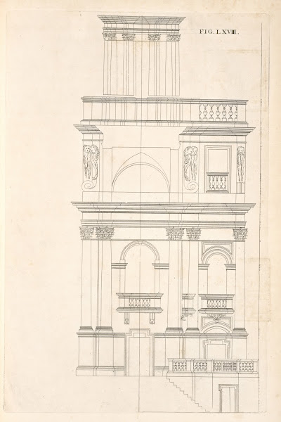 The geometrical elevation of the foregoing plan and second preparation to the se