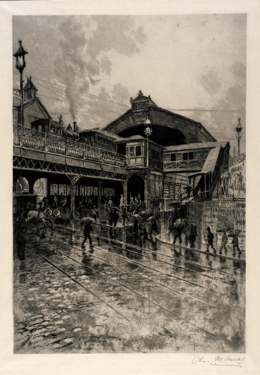 Entrance to Brooklyn Bridge 1892