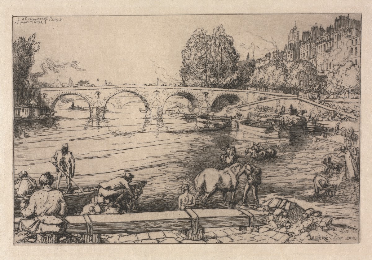 The Watering Place at Marie Bridge 1902