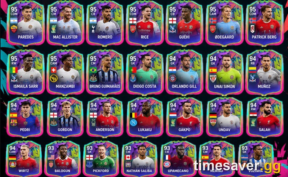 EA FC 26 Summer Stars full leaked player card grid — all predicted Summer Stars items