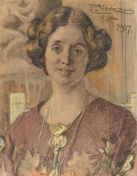 Portrait of a Woman probably Anna Vilhelmine Johanne Dorthea Halberg married Bjø