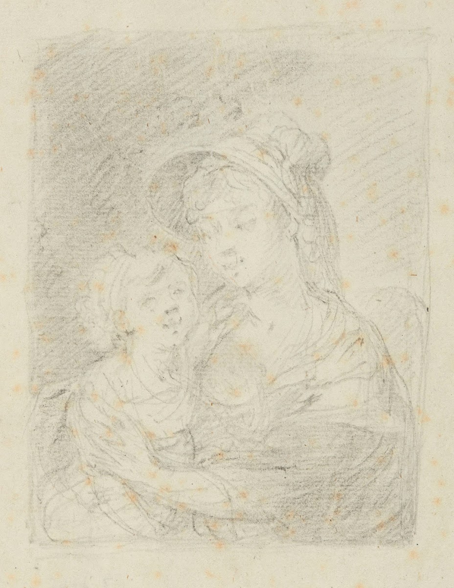 Study for a painting of Ewa Brzostowski nee Chreptowicz with daughter Izabella I
