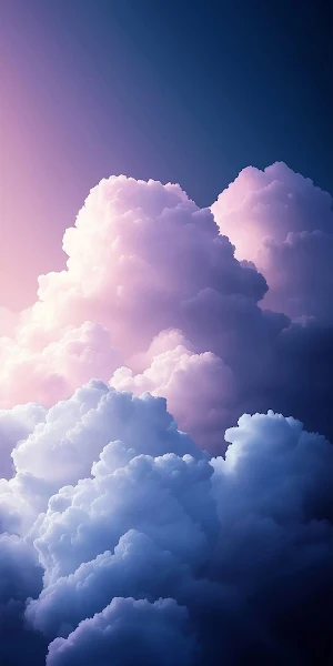 Soft Pastel Dreamy Clouds Full HD iPhone Wallpaper Background