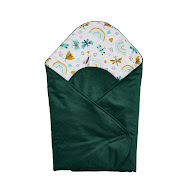 Конверт - плед Twins Velvet Print 80x80 смарагдовий