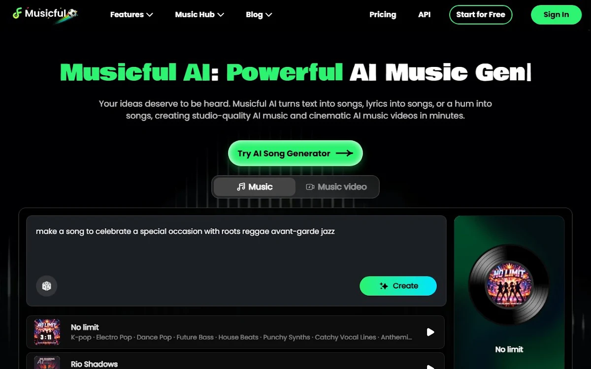 Captura de Musicful