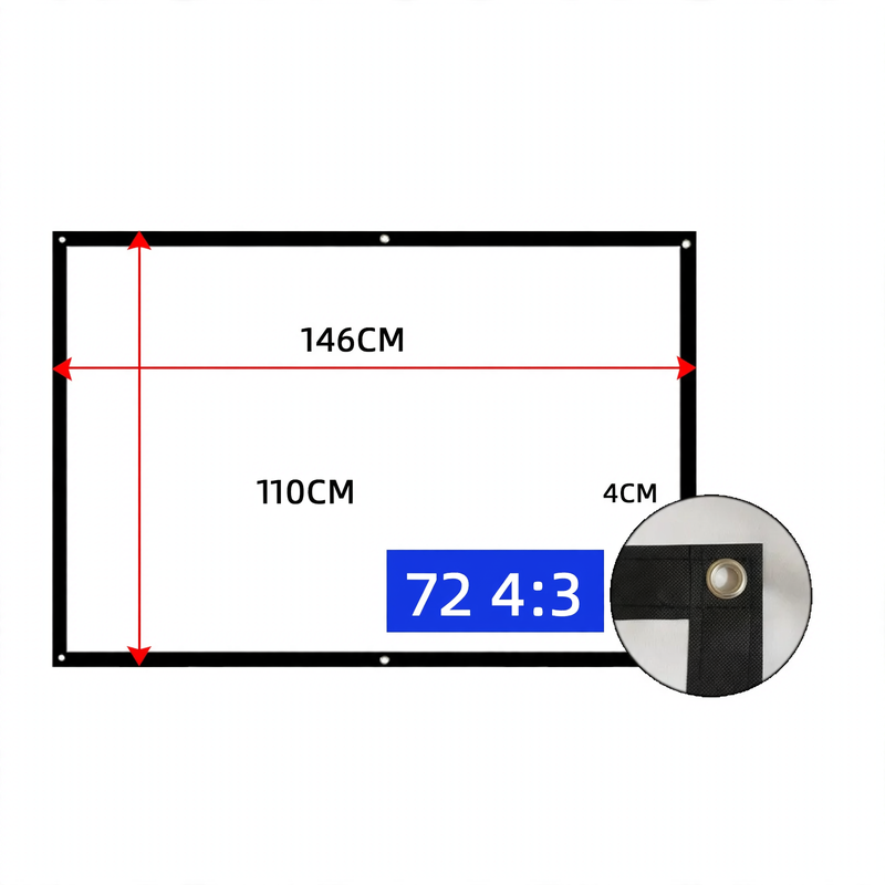 Projection screen, canvas screen