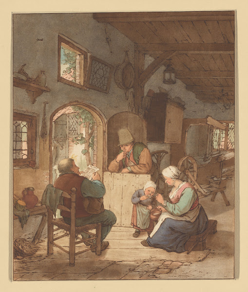Krantlezer in interieur 1766