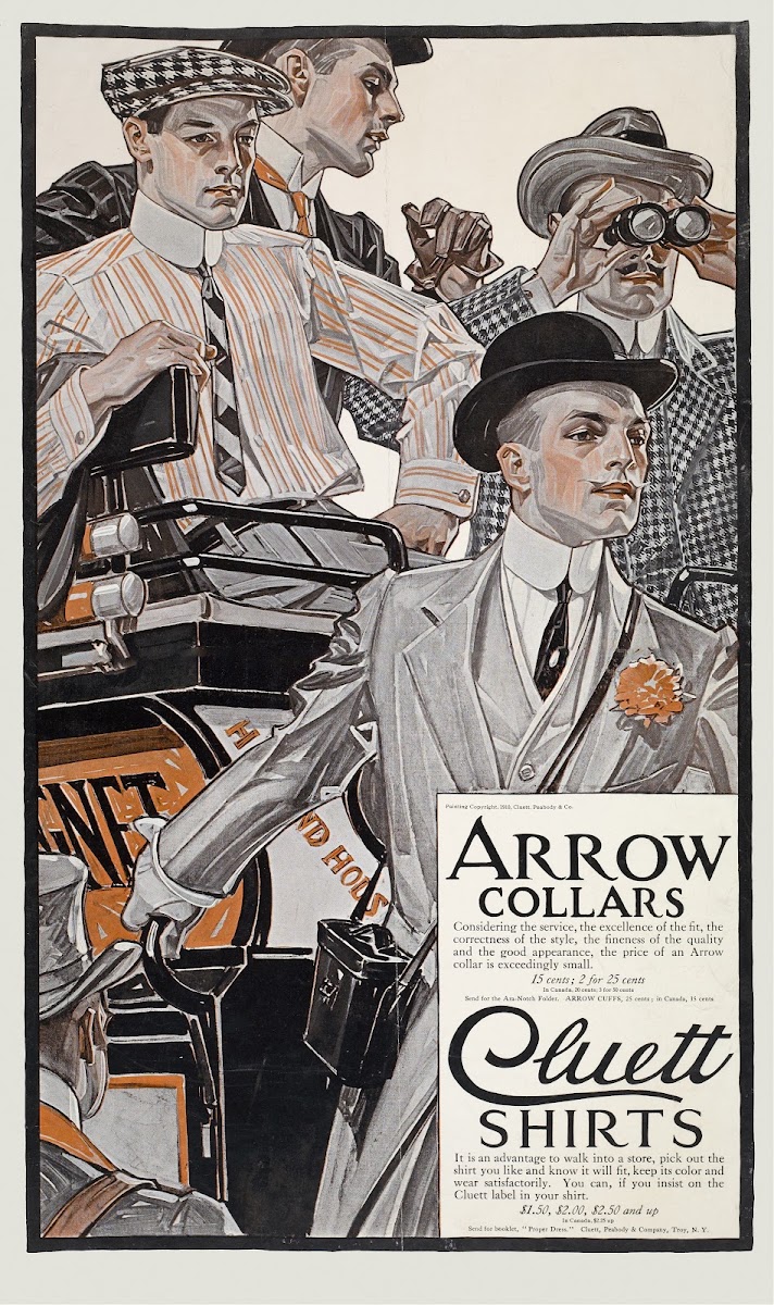 Arrow collars Cluett shirts 1910