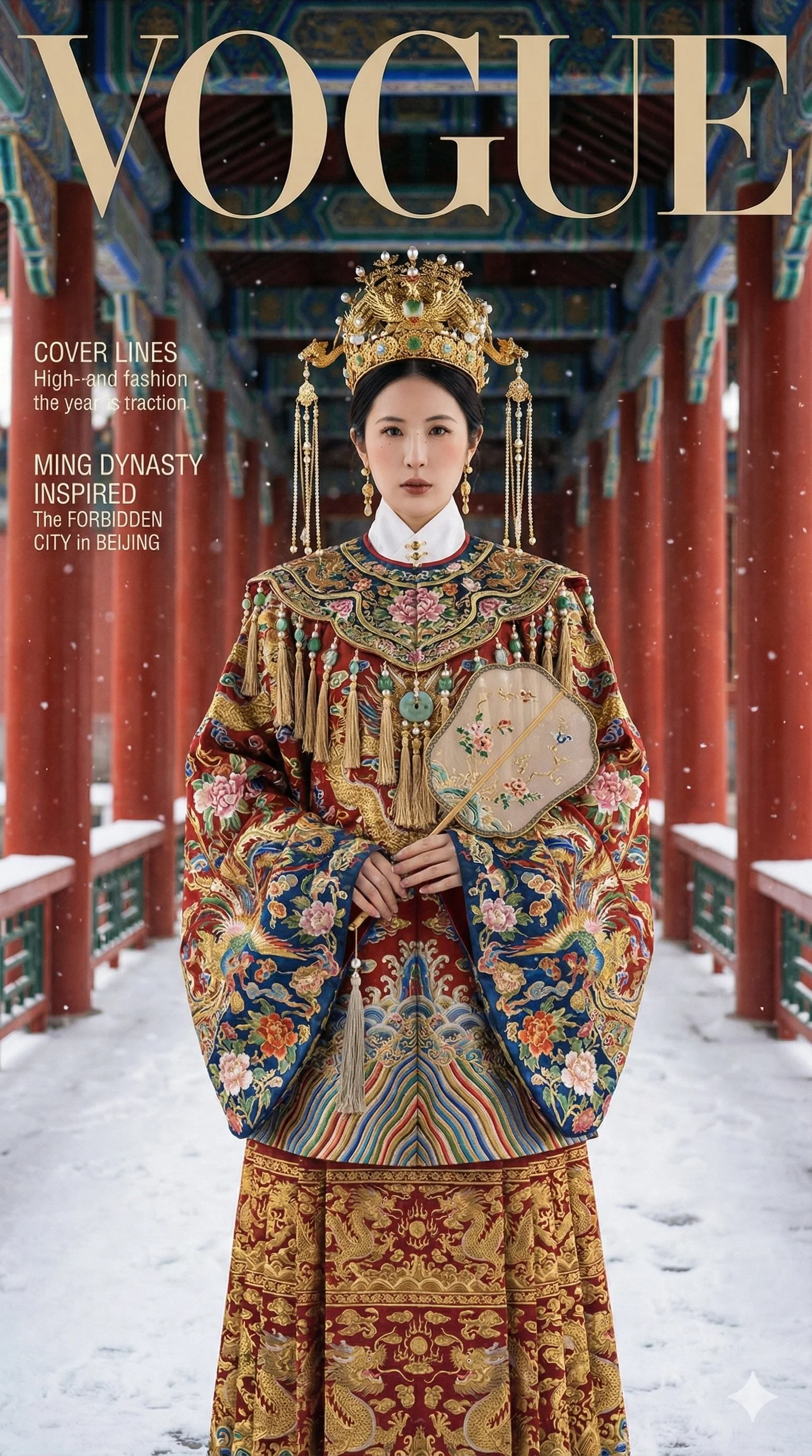 Generación de fotografías realistas al nivel de las portadas de revistas de moda de alta gama