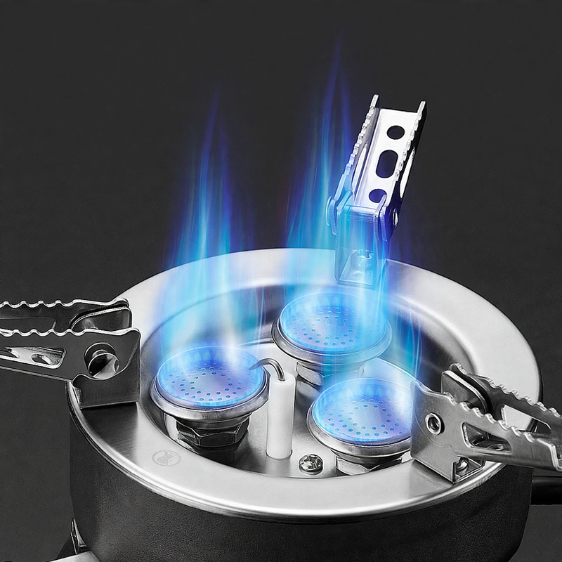 Portable gas stove with infrared burner
