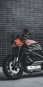 Copper Electric Motorcycle Urban Industrial Aesthetic