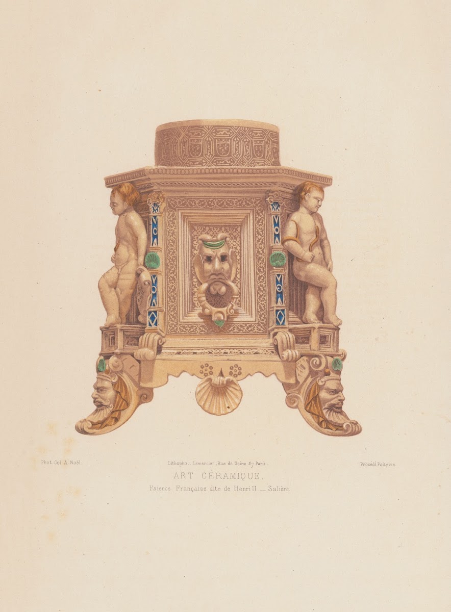 Faïence francaise dite de Henri II  Saliere 1859 1864