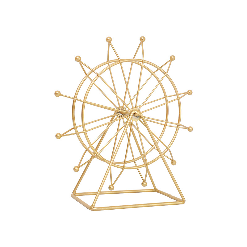 Rotating Ferris wheel model, iron, European style