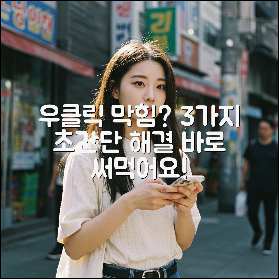 우클릭 안될 때? 3가지 해결법 공개!