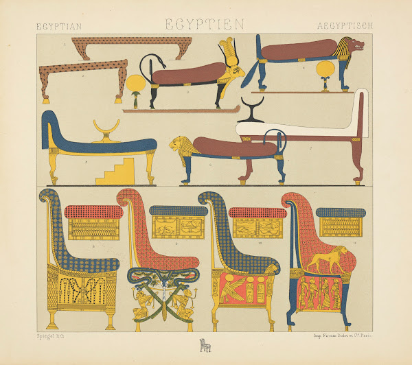 Mobilier  lits divans et trônes 1876 1888