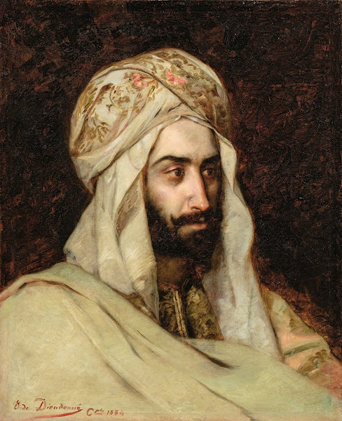 Man In A White Turban In Constantinople 1884