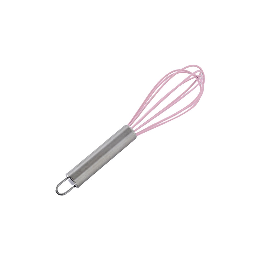 Mini batidor de globo de silicón Link Life™ color rosa