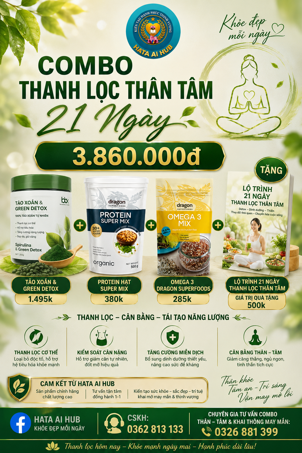 Combo Thanh Lọc Thân – Tâm 21 Ngày