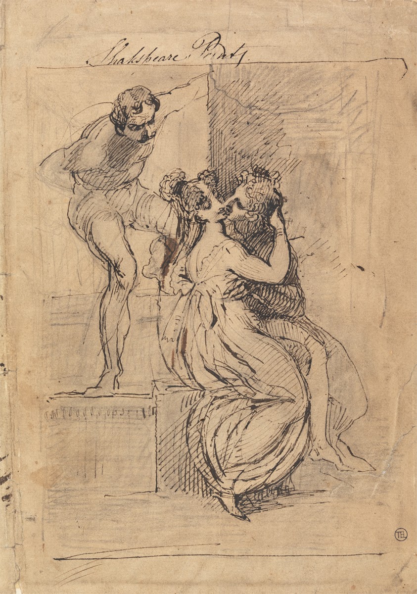 Figure Leaning over Stairs 1789