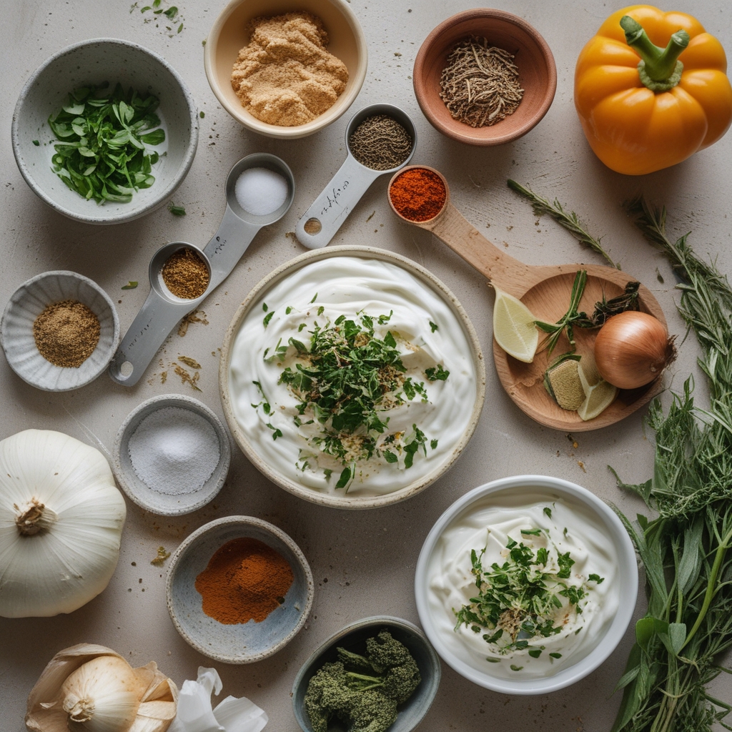 Ingredients for 18 Easy Frozen Greek Yogurt Recipes! Quick & Refreshing Homemade Treats