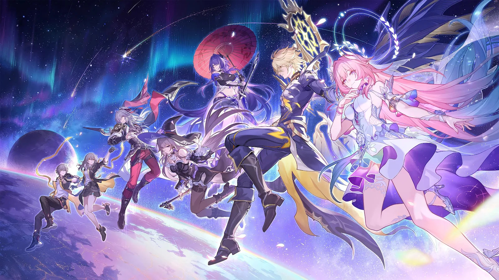 Honkai Star Rail Galactic Heroes - Anime Digital Art 4K Wallpaper (4320x2430)