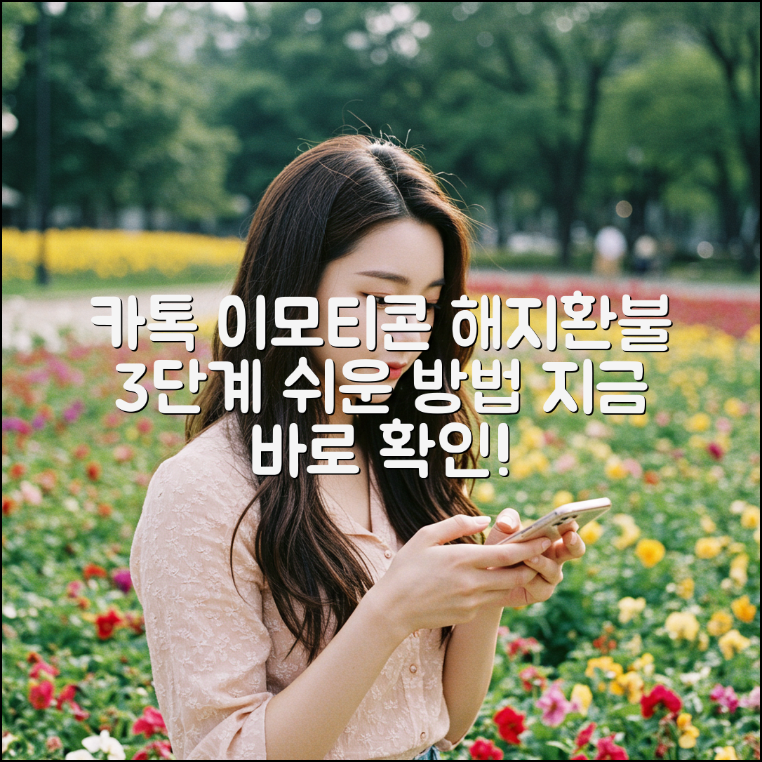 카톡 이모티콘 플러스 해지/환불, 3단계 완벽 가이드