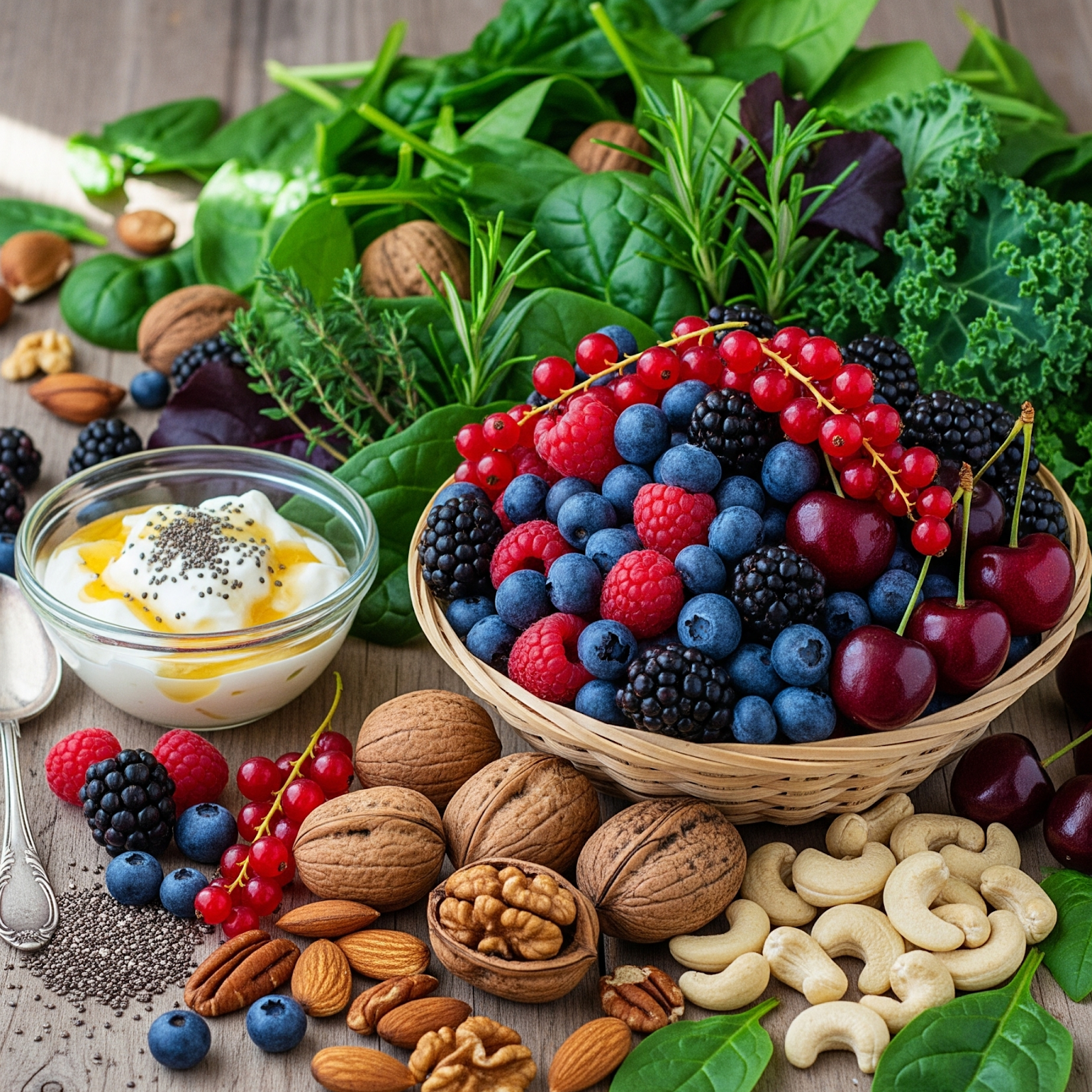 How Berries, Nuts, and Greens Slow Down Aging