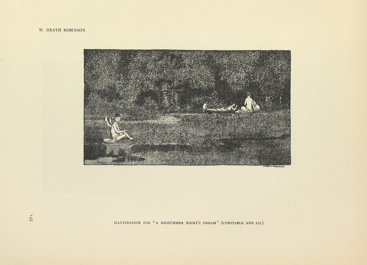 Illustration for A midsummer nights dream 1914