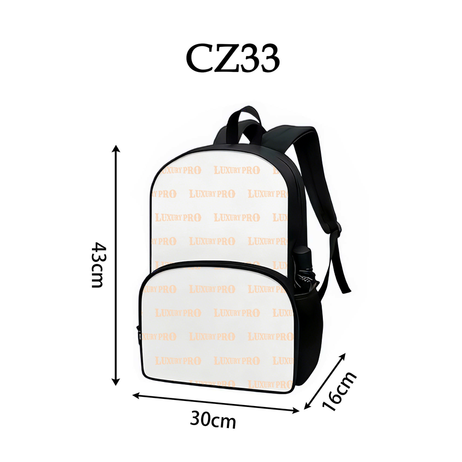 3D 17-inch double-layer polyester bag