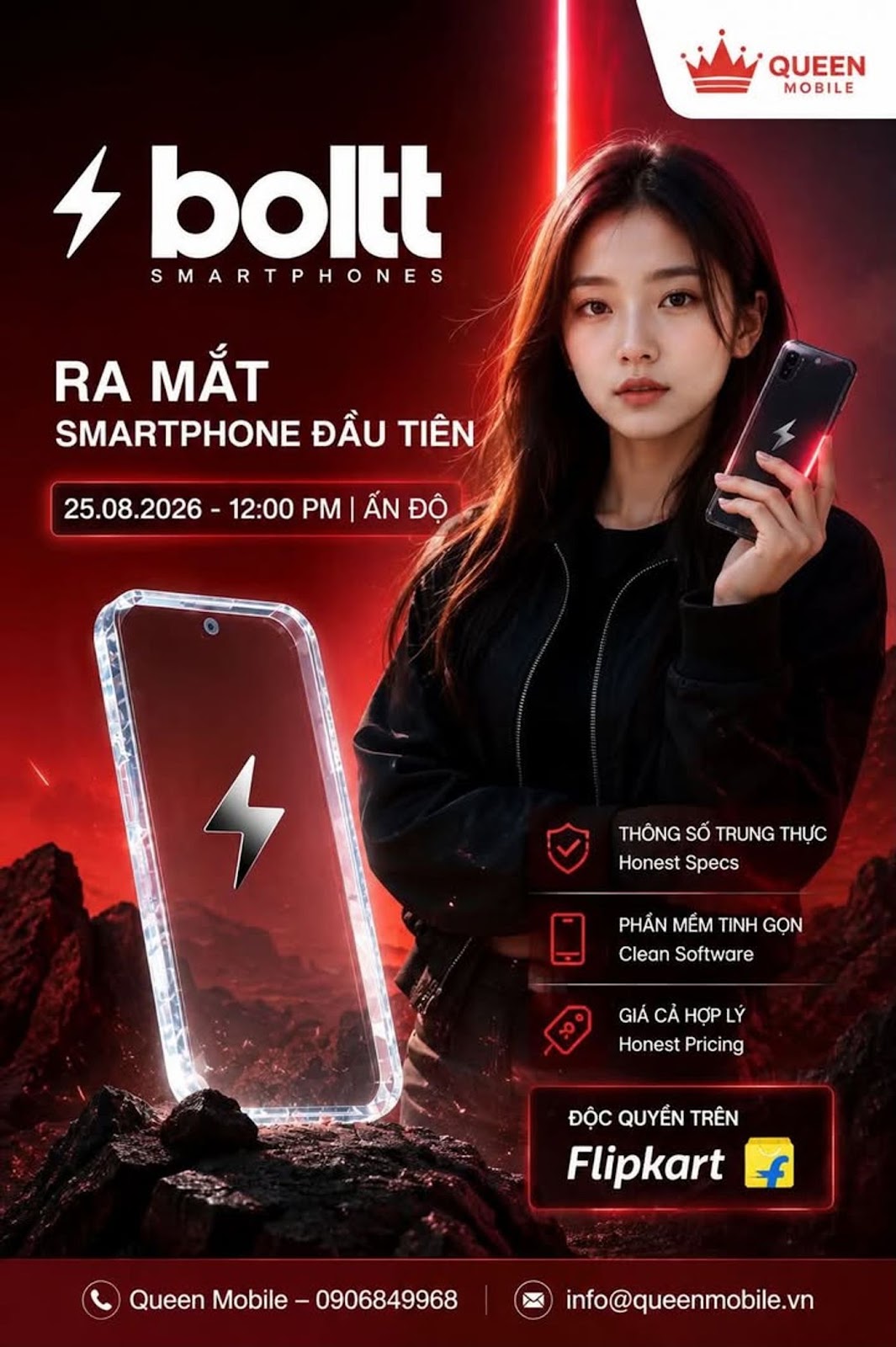 Boltt confirms the launch of its first smartphone in India on August 25, 2026 #Boltt #FireBoltt #Smartphone #India #Flipkart #Android #Technology #Technology News #QueenMobile