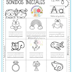 Librito para aprender los sonidos y palabras con cada letra del abecedario