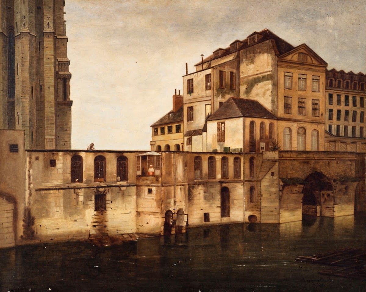 Lancien Hôtel Dieu et les cagnards 1866