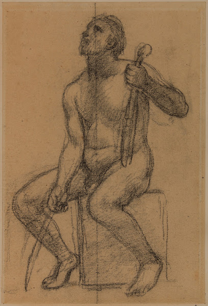 Homme Nu Assis Tenant Un Violon Et Un Archet 1892 1894