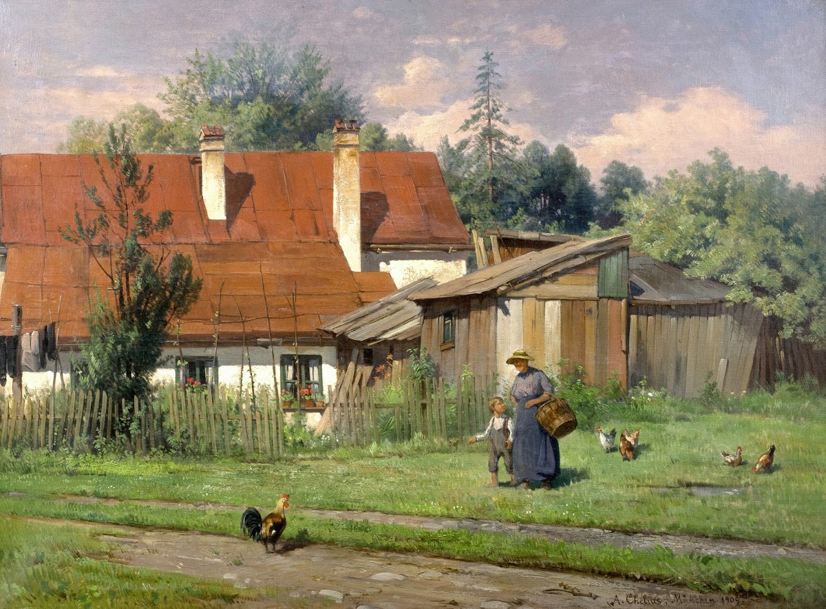 Bauernhofidylle 1909