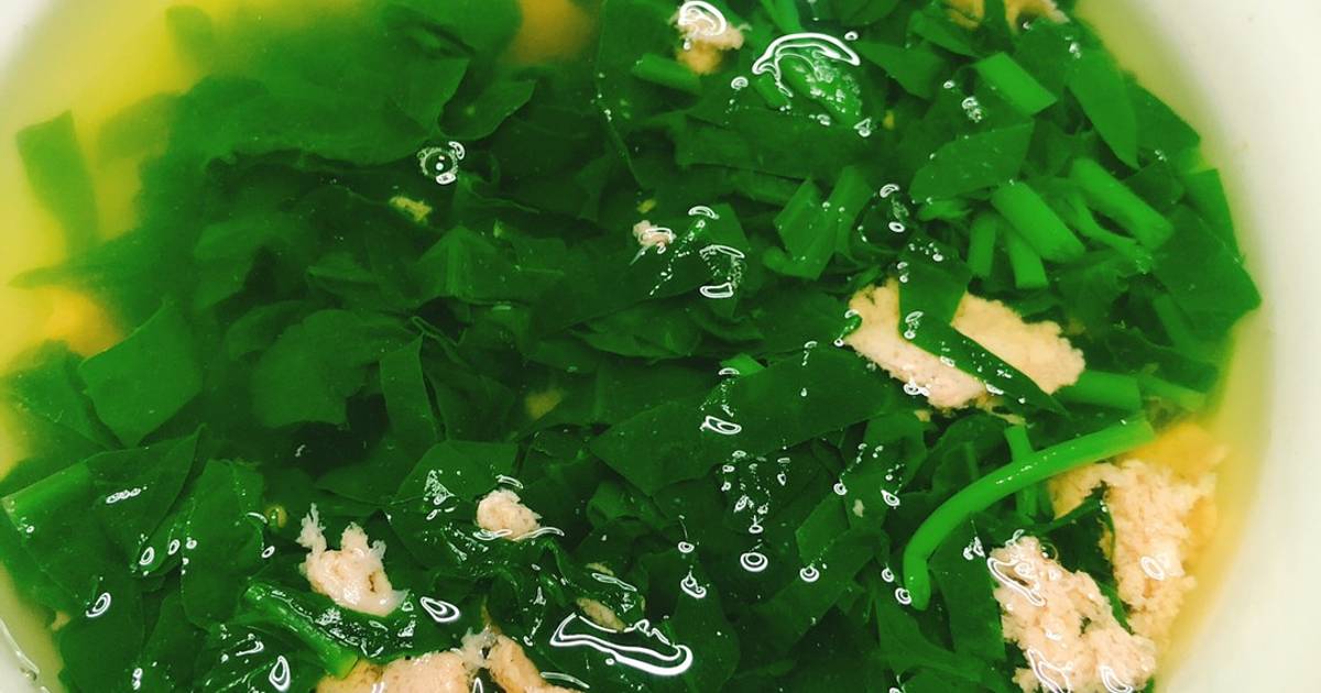 Canh mồng tơi nấu tép