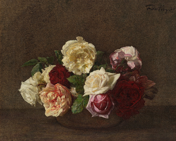 Roses dans une coupe 1884
