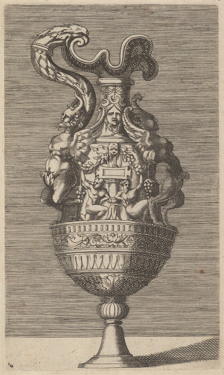 Vase with Two Winged Satyrs 17th century