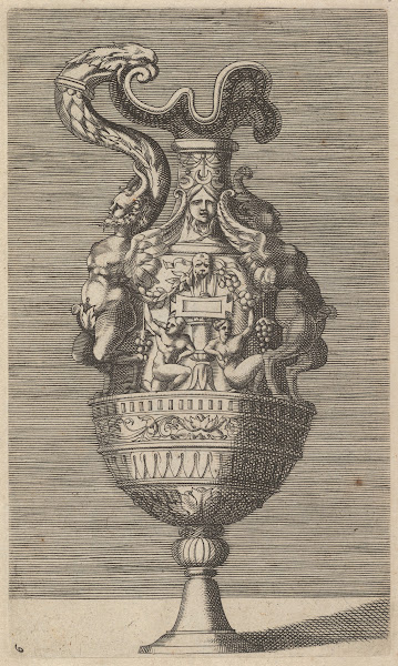 Vase with Two Winged Satyrs 17th century