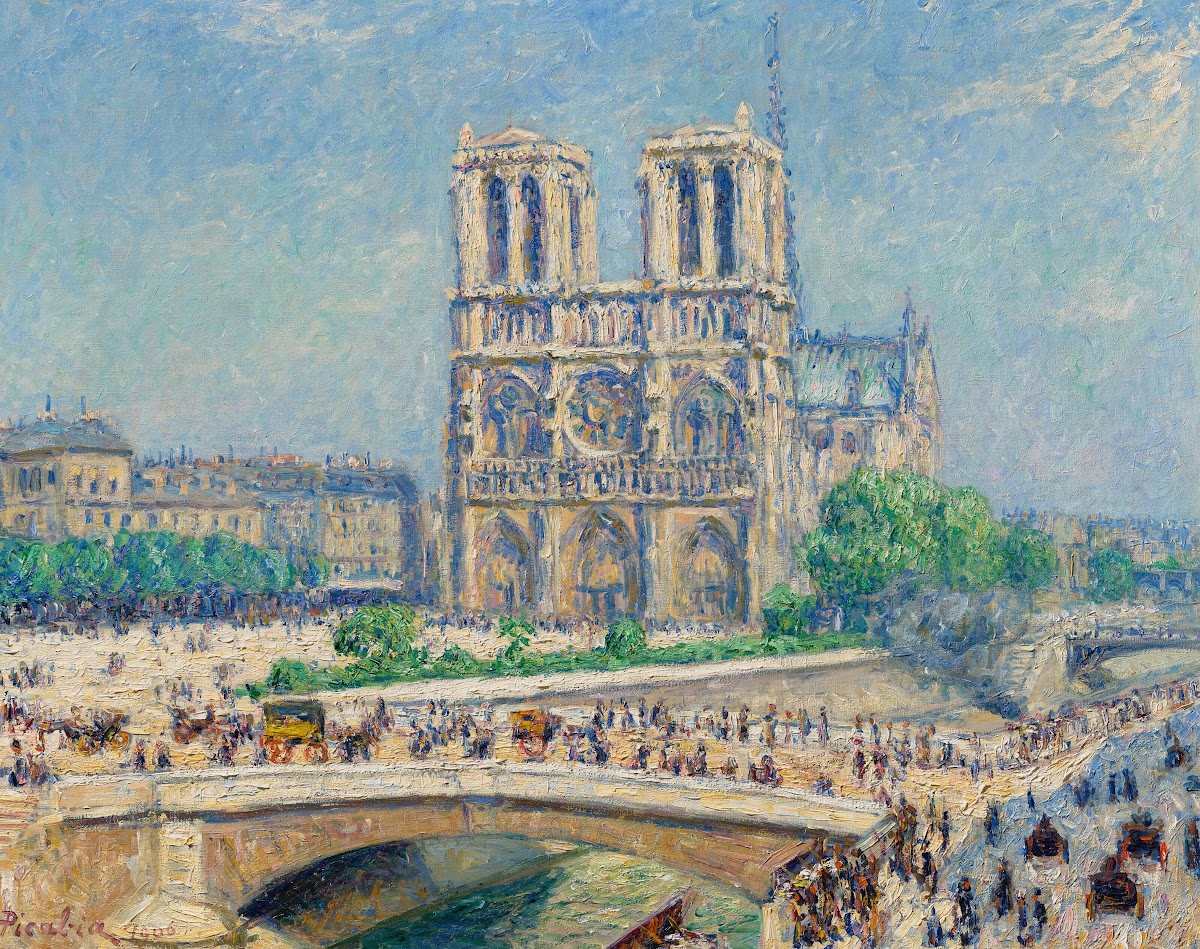 Notre Dame effet de soleil 1906