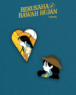 Enamel Set "Berusaha di Bawah Hujan"
