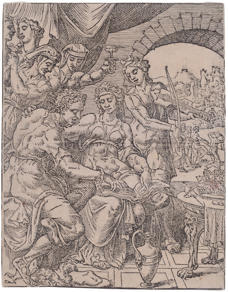 The Prodigal Son Living with Harlots c 1548