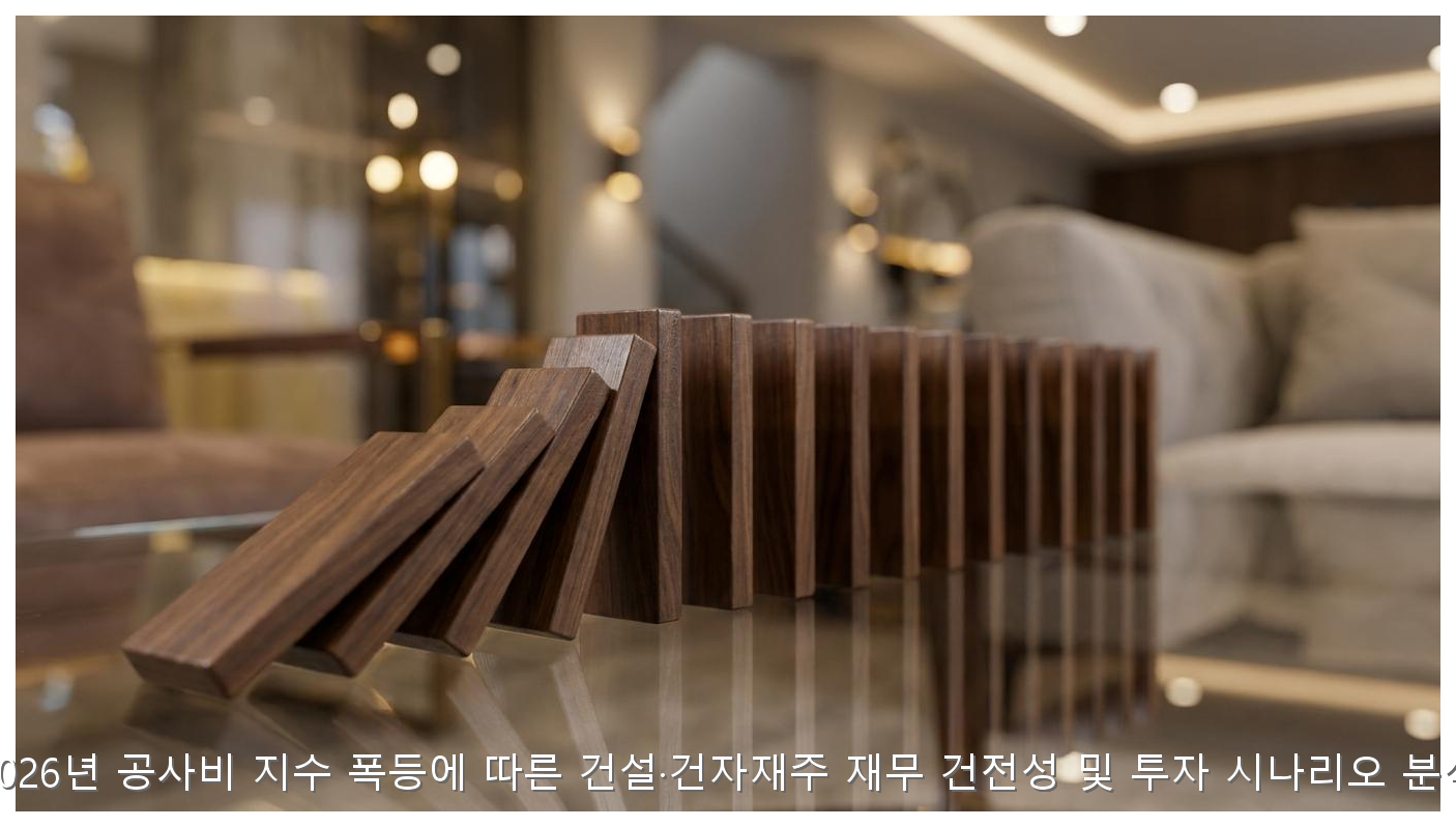 2026년 공사비 지수 폭등에 따른 건설·건자재주 재무 건전성 및 투자 시나리오 분석 핵심 안내 및 분석 인포그래픽 (6)