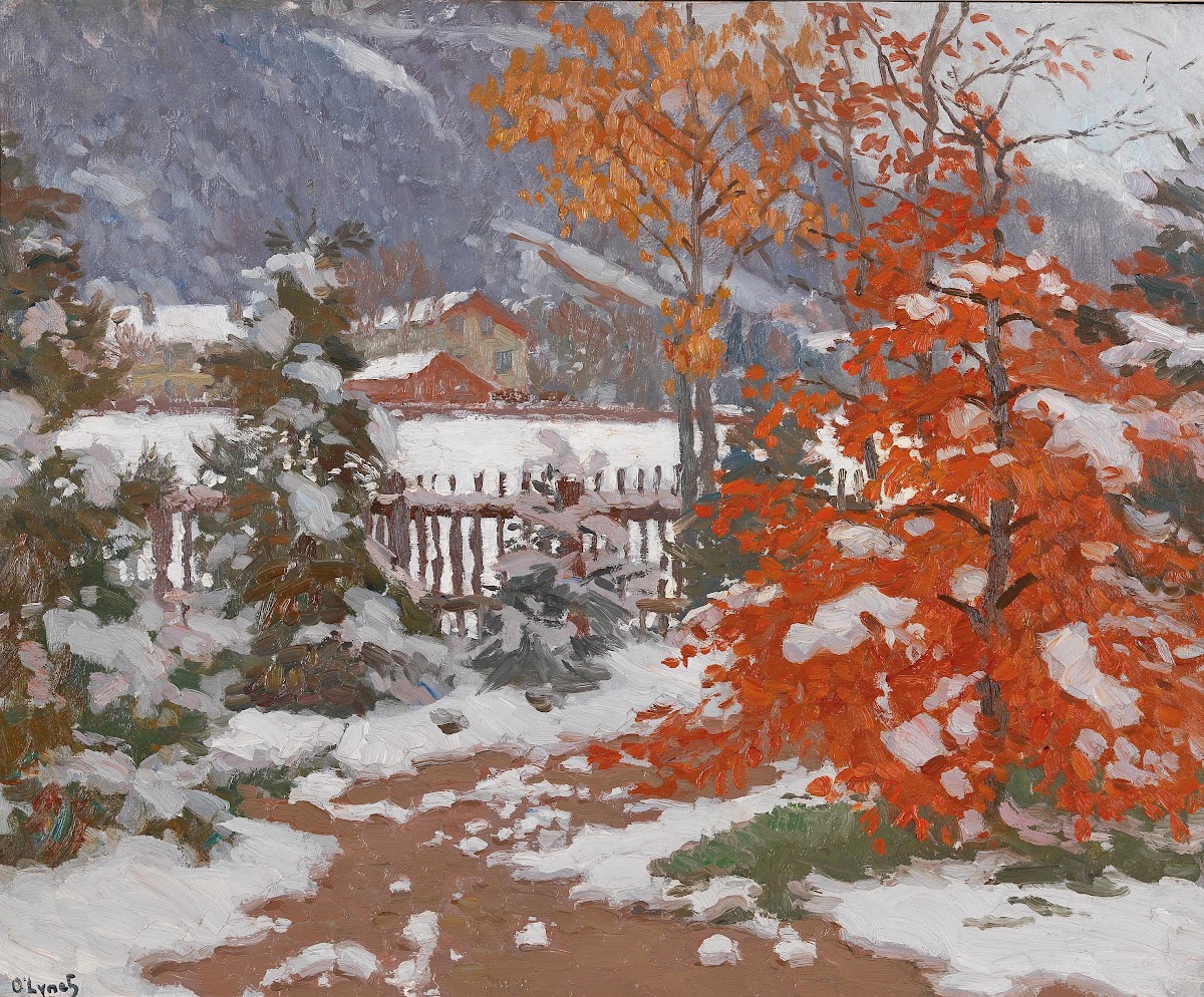 Blick vom Atelier Frühwinter