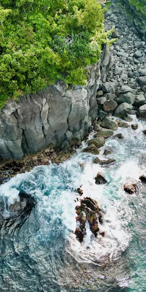 Coastal Landscape, Rocky Coast, Ocean View, Tropical Nature 4K Wallpaper Background