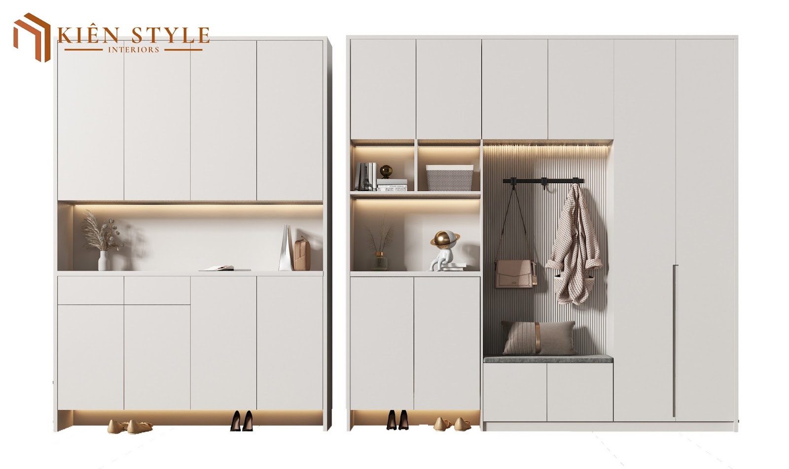 Mẫu tủ giày mới nhất 2024