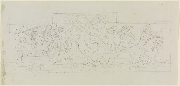 Kampf des Dionysos gegen die tyrrhenischen Seeräuber before 1842