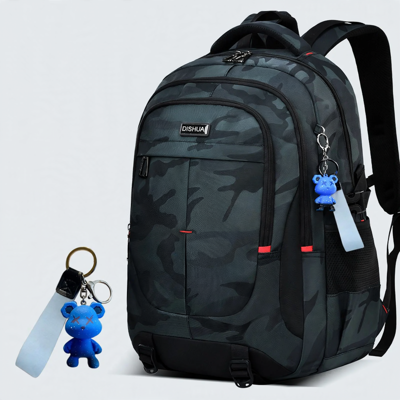 Schulrucksack mit Rolltop-Verschluss, groß