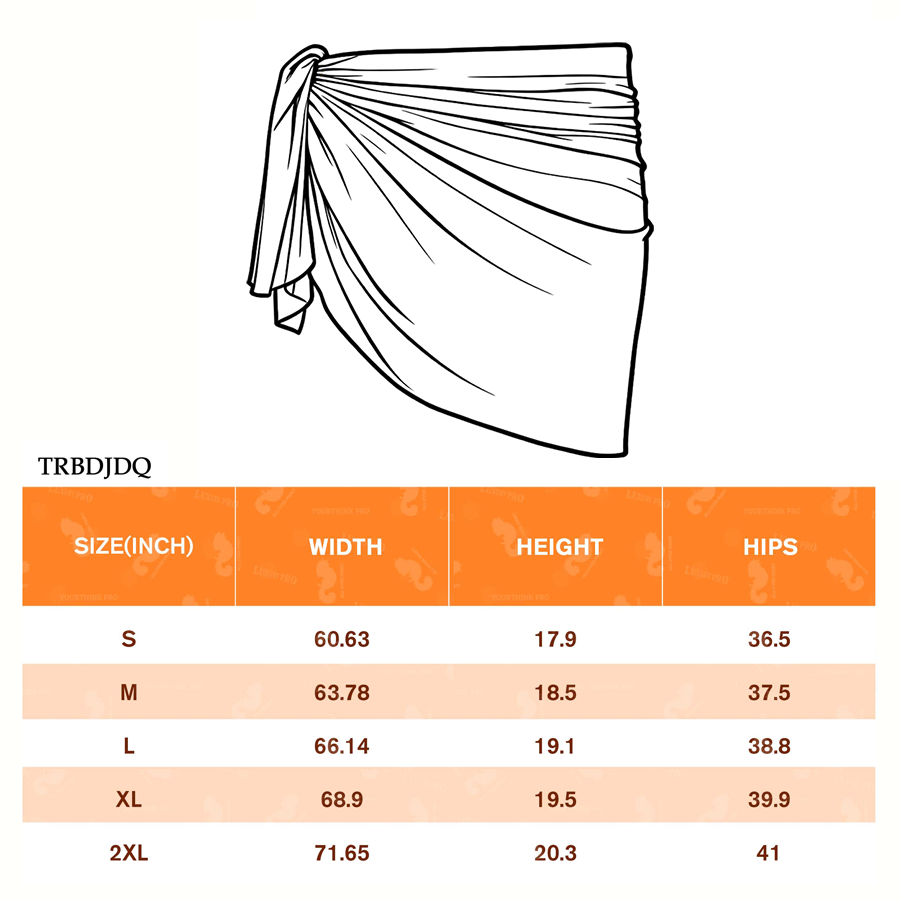 AOP Women's Knot-Hem Skirt