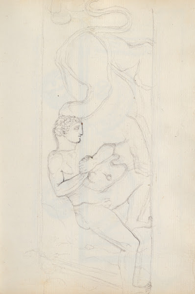 Hercules Fighting the Lion Church of Santa Maria Sopra Minerva Rome 1787