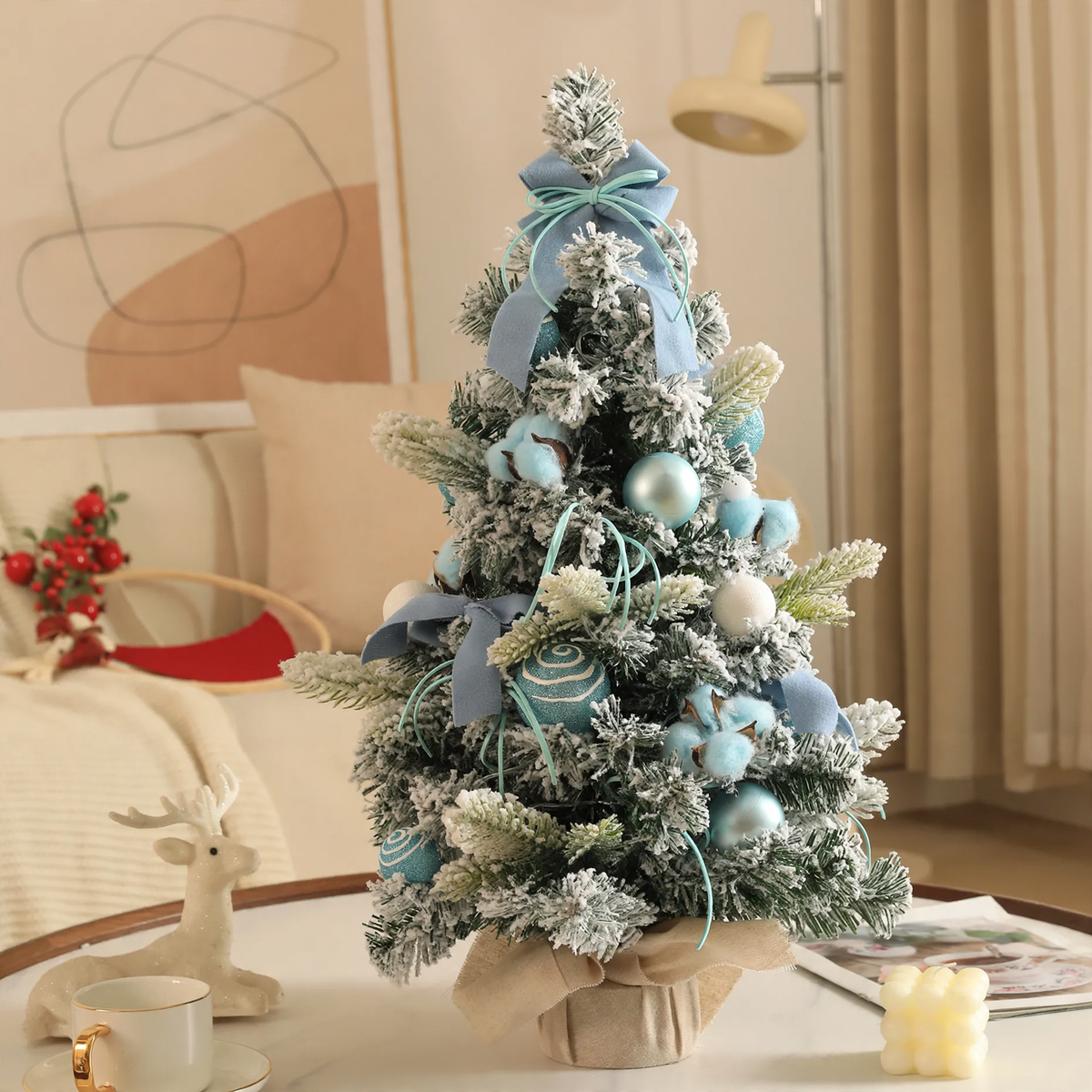 Decorative Table Christmas Tree Sets with Lighting